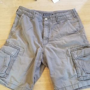 EMS gray cargo shorts